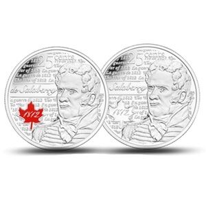 2013 Canadian 25-Cent Salaberry Coloured and Non-Coloured Quarter Coin Set